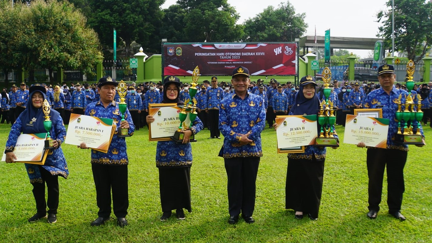 Kelurahan Ngampilan meraih Juara 3 pada Evaluasi Perkembangan Kelurahan Kota Yogyakarta Tahun 2023